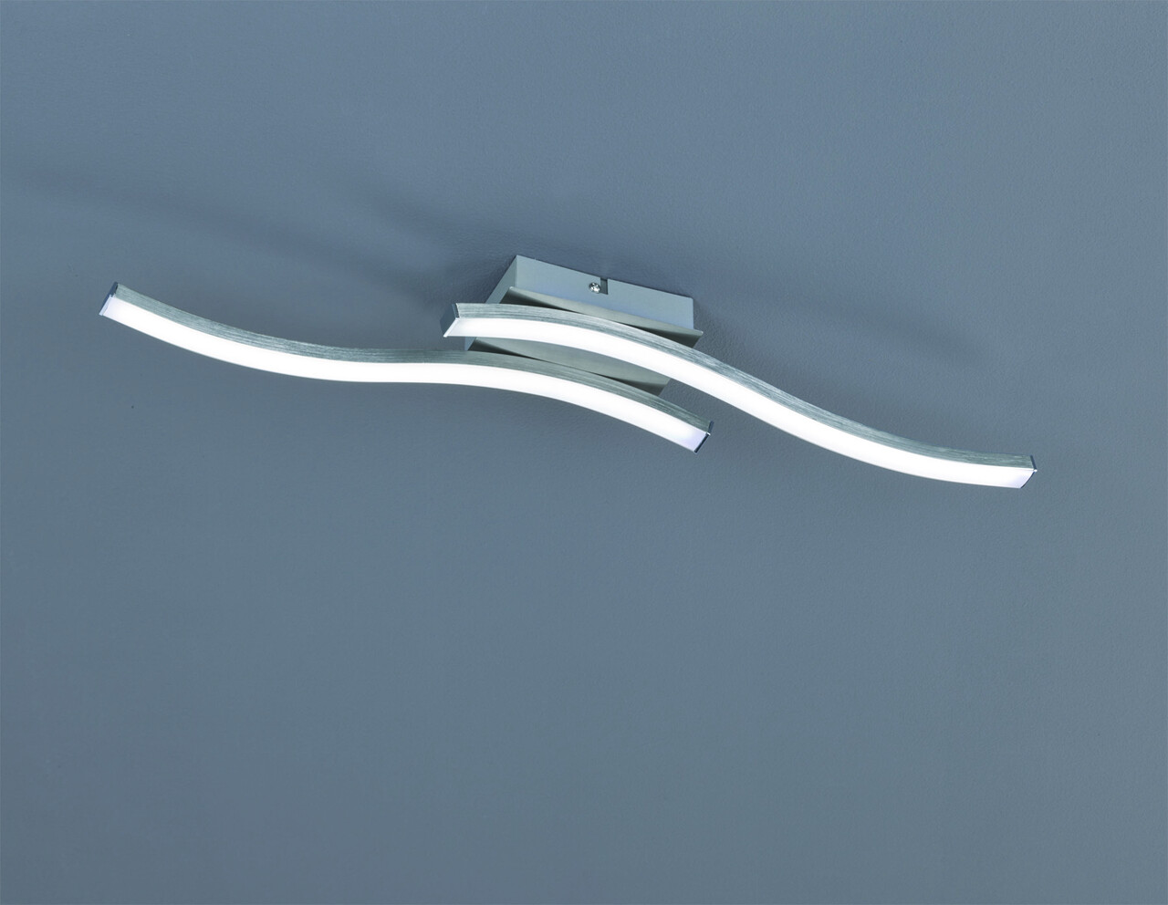 Plafoniera Route, RL, 56x9x7 cm, 5W, 2x SMD, metal, nichel mat - imagine 3
